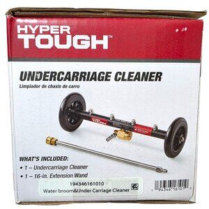 Hyper Tough Water Broom Under Carriage Cleaner 1/4" Quick Connect 16" Extension